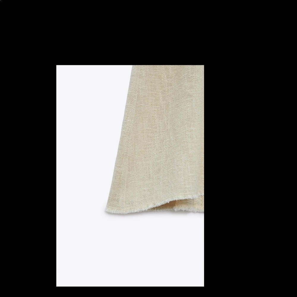 Zara frayed textured midi dress, rustic, neutral - Picture 12 of 12